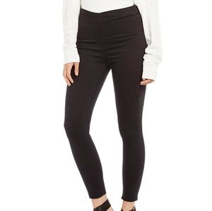 Free People | Raw Hem Skinny Black Jegging